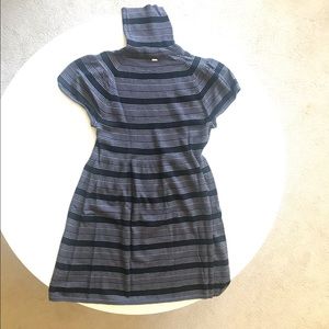 CK rabbit hair knit dress